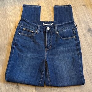 Seven7 Women's Dark Blue Skinny Jeans